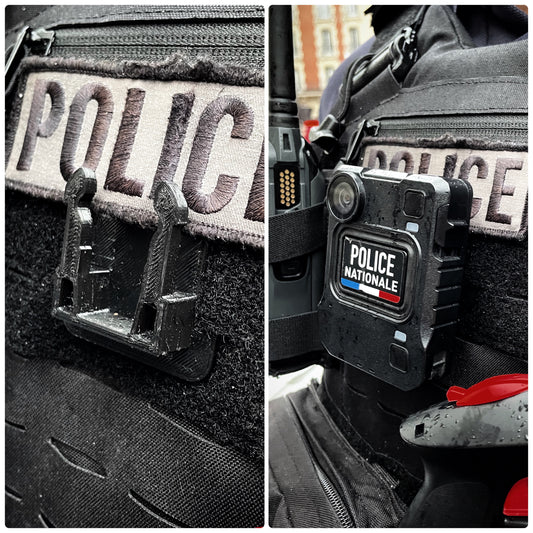 Attache caméra piéton